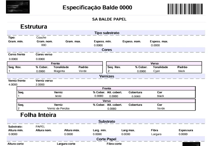Amostra de Relatórios e Painéis JASPER